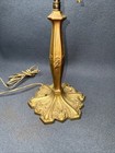 Antique Art Deco Cast Iron Panel Table Lamp Base