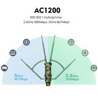 Ac1200 Wifi Range Extender Booster Wireless Amplifier Outdoor Dual Gigabit Port