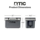 Rtic 32 Qt Ultra-light Hard-sided Ice Chest Cooler Fits 48 Cans Dark Grey   C   