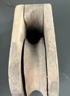 Antique Wood Block Pulley Wooden Sheave Iron Eye Barn Farm Primitive Tool 11   x6   