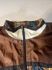 Vintage 1990s Windbreaker Jacket Animal Print Large