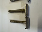 Vintage Gillette Safety Razor Lot Of 4 Super Speed Flare Tip Fat Handle Tech Tto