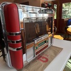 Original Red chrome Rock-ola Jukebox Model Cd-8-  Bubbler Wall-mount  barbox 