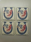 Vintage 1950 s Colt 45 Beer Set Of 4  Coaster Heileman Brewing Co  3 5 Pb61