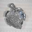 Arthur Court Cast Aluminum Small Grape Leaf Candy Nut Dish Bowl Trinket Nib