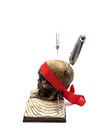 Pirate Skull Display W  Swords   Book Base     Jack Sparrow Style Halloween Decor