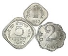 India - 1  2  5 Paisa Random Year Coin Set Collectors Coins   Educational Gift
