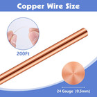 24 Gauge 200 Ft 99 9  Soft Copper Wire  0 5mm Diameter Craft Copper Wire For Gar