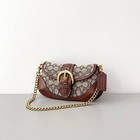 Coach Can45 Soho Bag 25 Signature Jacquard Shoulder Crossbody Brown Outlet New