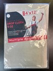 Heavy Duty Canvas Drop Cloth - 4x12 Ft - Multi Purpose - 8 Oz  Absorbent