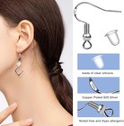 100 Pcs 50 Pairs 925 Sterling Silver Earring Hooks Fish Hook Ear Wires French   