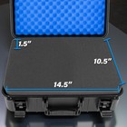 Casematix Wireless Microphone Case     Holds 12 Handheld Mics   Accessories Foam