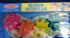 Melissa And Doug Rainbow Caterpillar Gear Toy-wooden Base With Rainbow Gears New