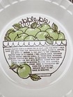 Vintage 1983 Royal China By Jeannette Usa  Apple Pie Recipe Plate
