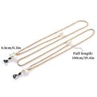 Eyeglass Sunglasses Glasses Retro Pearls Chain Holder Rope Neck Cord Strap 1386