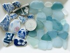 Sea Glass Pottery Mix From Japan Surf-tumbled Beach Glass Small