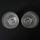 Lot Of 2 Iittala Ultima Thule Clear Pressed Sherry Glasses 5in