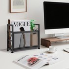 Magazine Holder  Metal Magazine Rack Floor  Mesh Magazine File Holder  Black