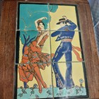 Taylor Tilery 1930s Spanish Dancers Painted-tile Table  214