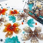 Abris Art  Beaded Butterfly  Needlepoint Kit  Beadwork Embroidery  Monarch