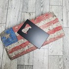 Wallet credit I d Card Sized Beer Bottle Opener Stainless Steel Black Coated 