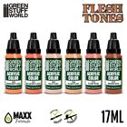 Paint Set - Flesh - Airbrush Brush Acrylic Skin Tones 17ml