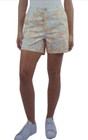 Jachs New York Girlfriend Chino Shorts Stretch Satin Floral Womens Size Xl  Tan