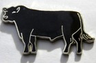 Black Angus Lapel Pin Vintage  Ex-lg  1  1 2  