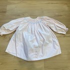 Vintage Handmade Victorian Smocked Little Girls Dress Light Pink Size 2t-3t
