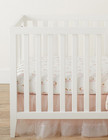 Pottery Barn Kids Shimmer Tulle Crib Skirt Baby Nursery Blush New W tags
