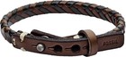 Fossil - Men s Leather Braided Leather Bracelet  Black brown