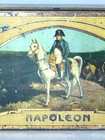Antique Empty Napoleon Bonaparte Battle Images Tobacco Cigar Tin  Claro