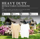 Retractable Clothesline Heavy Duty Retracting Clothes Line Outdoor And Indoor Wi