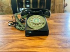 Western Electric Working Telephone  Black   Green Rotary Dial Desk Phone