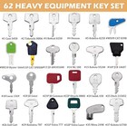 62 Heavy Equipment Keys Master Set Construction Ignition Keys Set Cat Jcb Case