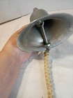 Wwii Us Navy Bell Silver With Original Dinger And Rope A-14