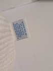 Vtg Eden Plush White Baby Bear Thermal Waffle Weave Holly Design In Ears Stuffed