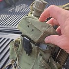 Us Military Issued Web Belt With 4 Canteen Pouch  2ammo Pouches   First Aid Kit