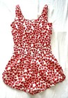 Stella Mccartney Kids Heart Summer Romper Red   White Size 8