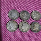 13 Junk Dime Coin Silver Lot -  9  Roosevelt  4  Canadian