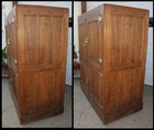 Antique Commercial Industrial Oak Herrick 4dr Icebox Ice Chest Dougherty Dixonne