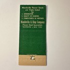 Mandeville   King Co Flower Seeds Rochester Ny Vintage Matchbook Cover 4mm27-1