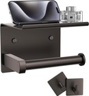 Toilet Paper Holder With Mobile Phone Storage Shelfholders Wall Mounted Rack