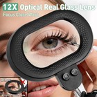 12x Magnifying Floor Lamp  2 In 1 Lighted Magnifier Glass With Light For Work   