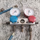 Hvac A c Manifold Gauge Set lot  3 valves R134a  R12 Service Refrigeration Read 