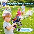 Bubble Gun For Kids With Led Lights   Leak Proof Design 10 Hole Automatic 3-8