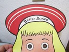 Vintage Rare 1950s Buster Brown Large Paper Face Mask  New Old Stock  14 X 11