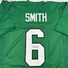 Autographed signed Devonta Smith Philadelphia Kelly Green Jersey Jsa Coa