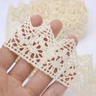 Beige Lace Ribbon 10 Yards Crochet Lace Trim Cotton Sewing For Crafts  Gift Pack