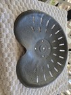 Vintage Cast Iron Tractor Farm Implement Pan Seat 17x14 Slotted Rustic Antique
